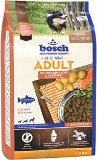 Bosch Adult с лососем и картофелем сухой корм для собак 3 кг