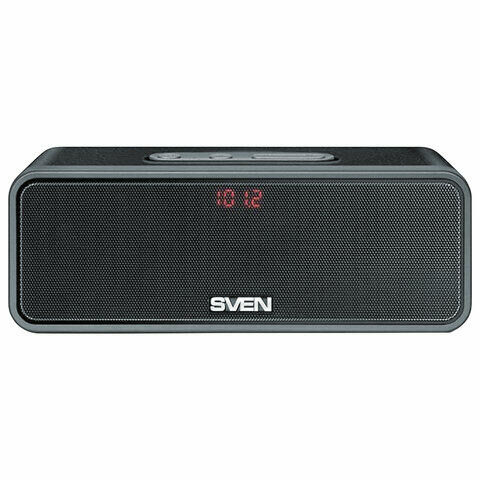Колонка портативная SVEN PS-170BL, 2.0, 10 Вт, Bluetooth, FM-тюнер, USB, microUSB, черная, SV-014612