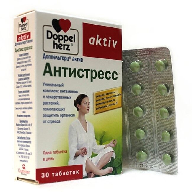 Doppelherz ДОППЕЛЬГЕРЦ Актив Антистресс таб. №30 (БАД)