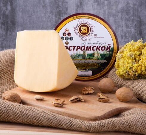 Костромские сыры названия и фото Воскресенский Сыродел / Сыр "Костромской" 45% Сыр. Воскресенский Сыродел Костром