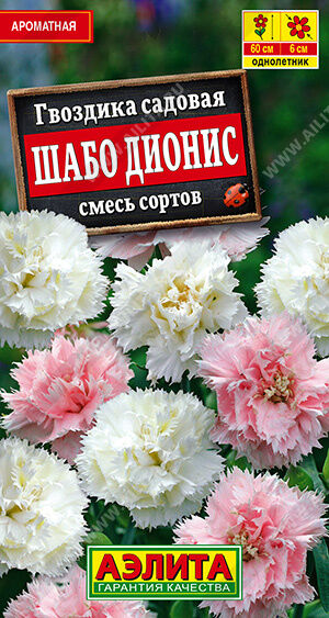 Агрофирма АЭЛИТА Гвоздика садовая Шабо Дионис, смесь сортов