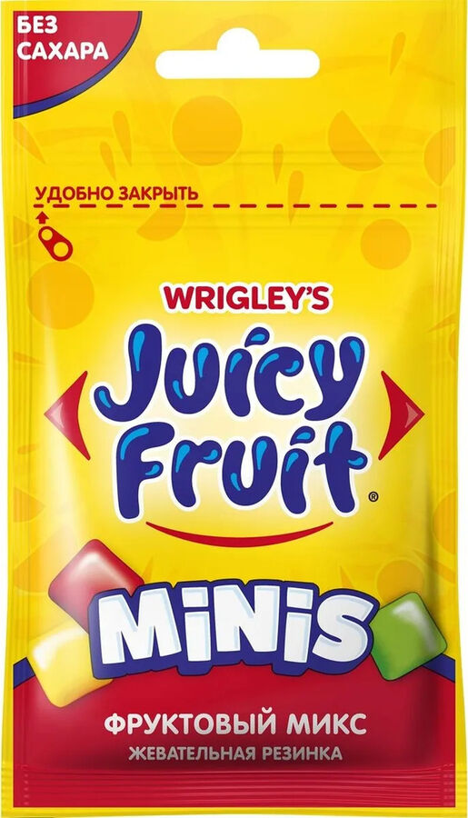 Mars Жевательная резинка Juicy Fruit Minis, 14 шт по 15,9 г