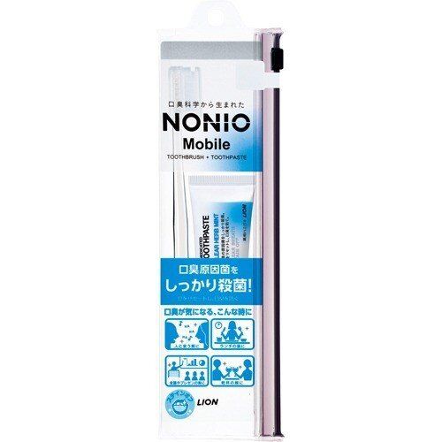 Lion ДОРОЖНЫЙ НАБОР &quot;Nonio Mobile&quot; (УЗКАЯ зубная щётка средней жёсткости + зубная паста 30 г + чехол) 72