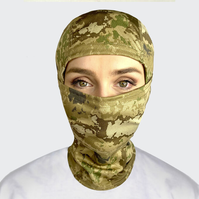 Балаклава подшлемник в расцветке Digital Vegetato - носи как маску, шапку или даже шарф, стянув с головы на шею №22