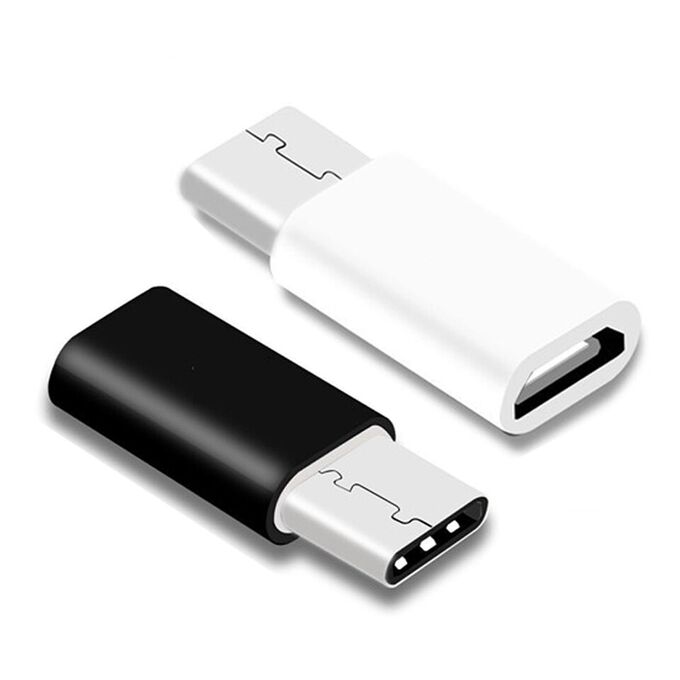 Переходник с Micro USB на Type-C или Lightning (Apple) OTG