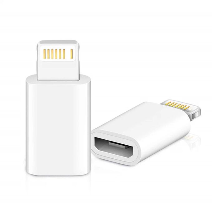 Переходник с Micro USB на Type-C или Lightning (Apple) OTG