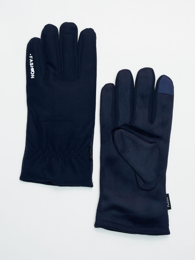 MTFORCE Классические перчатки зимние мужские темно-синего цвета 601TS