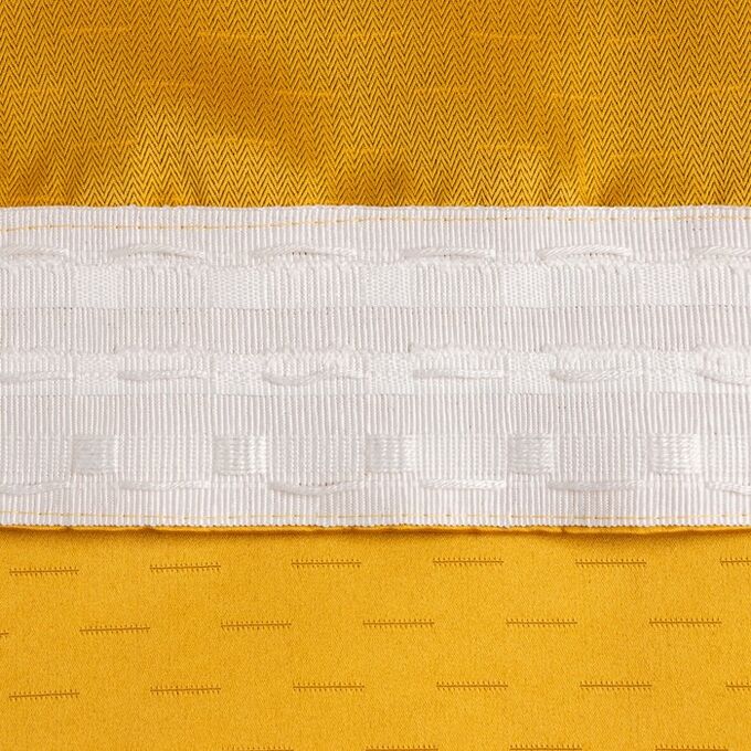 Штора портьерная Этель &quot;Штрихи&quot;цв.желтый,на шторн.ленте 145*265 см,100% п/э