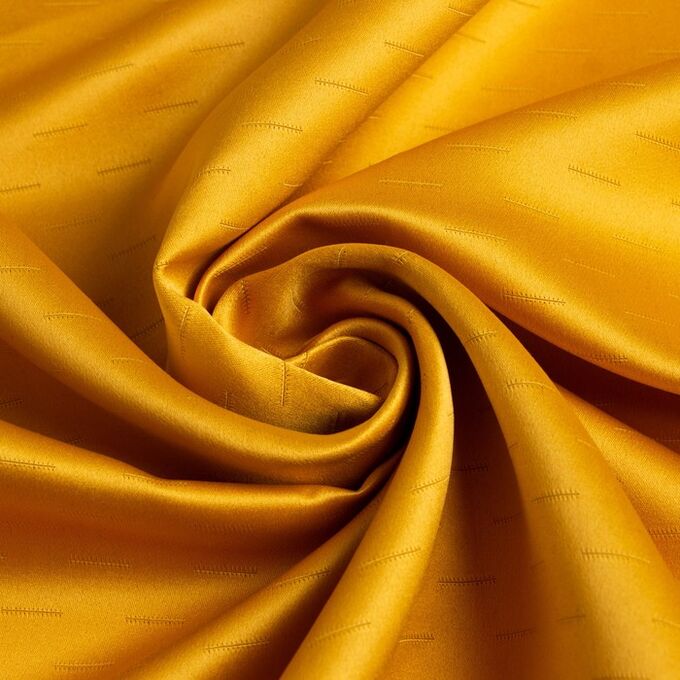 Штора портьерная Этель &quot;Штрихи&quot;цв.желтый,на шторн.ленте 145*265 см,100% п/э