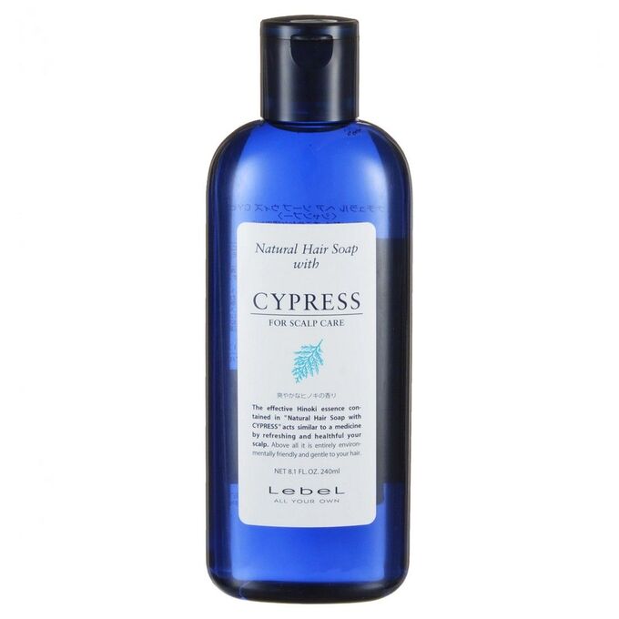 Lebel Шампунь для волос против перхоти Natural Hair Soap Cypress, 240 мл