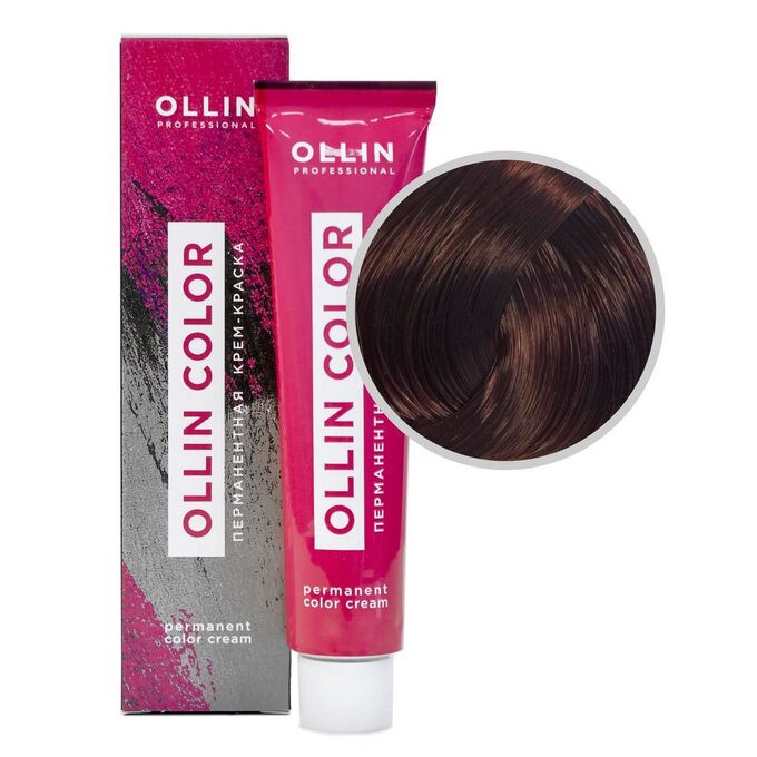 Косметика Ollin Перманентная крем-краска для волос Color 4/4, 60 мл