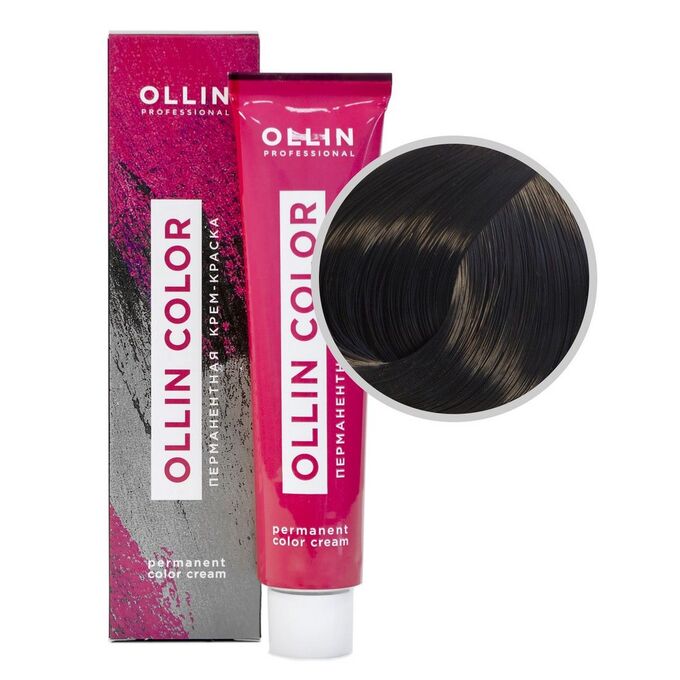 OLLIN Professional Ollin Перманентная крем-краска для волос Color 4/71, 60 мл
