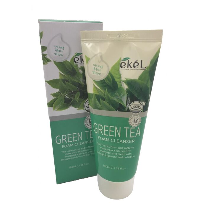 Ekel cosmetics Ekel Пенка для умывания с экстрактом зеленого чая, 100 мл