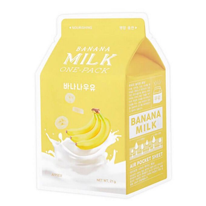 A’Pieu A&#039;Pieu Тканевая маска с молочными протеинами и экстрактом банана Banana Milk One-Pack, 21 мл