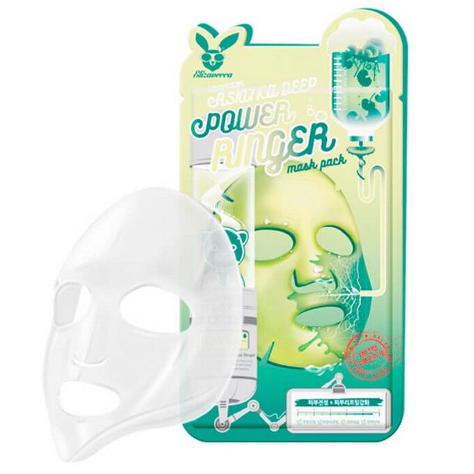 Elizavecca Тканевая маска для лица с экстрактом центеллы азиатской Deep Power Ringer Mask Pack Asiatica, 23 мл