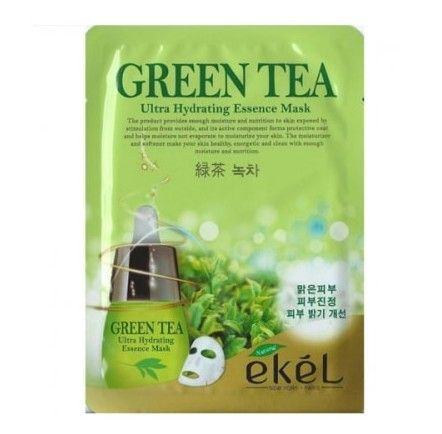 Ekel cosmetics Ekel Маска тканевая с экстрактом зеленого чая, 25 мл