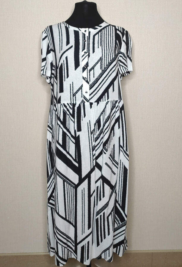 Платье Bazalini 4099 черно-белое
