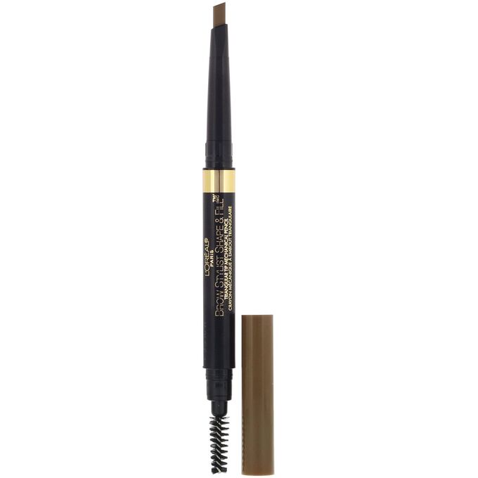 iherb L&#039;Oreal, Карандаш для бровей Brow Stylist Shape &amp; Fill, оттенок 405 «Темный блонд», 250 мг