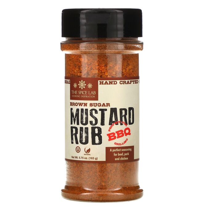 iherb The Spice Lab, Brown Sugar Mustard Rub, 5.75 oz (163 g)
