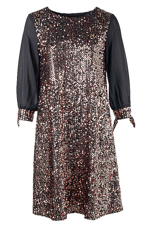 Платье женское в пайэтках 250909, размер 48, 50, 52, 54