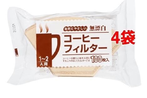 Seiko Coffee Co.,LTD. Бумажные фильтры для кофе белые на 1-2 чашек (100 шт)