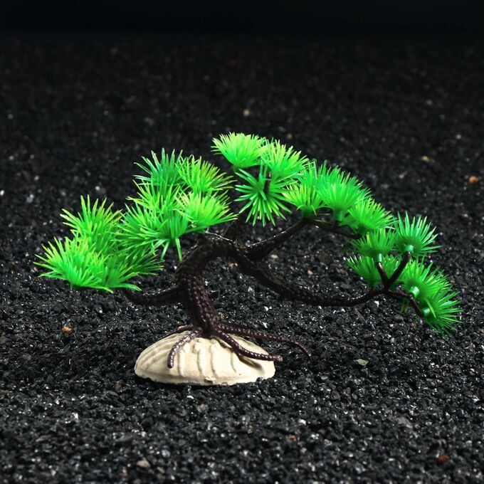 Растение искусственное аквариумное Пижон Аква, 9 см