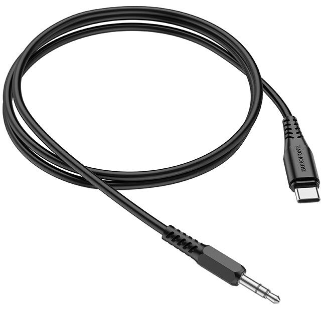 Аудио-кабель Borofone BL8 Type-C - Jack 3.5, 1 м, черный