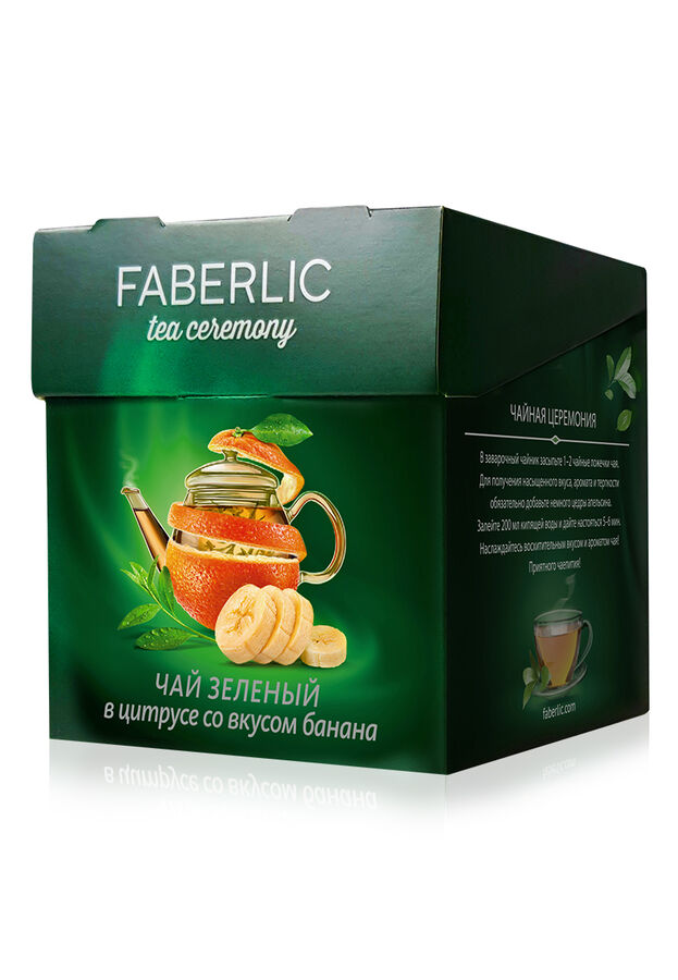 Faberlic Чай зеленый в цитрусе со вкусом банана