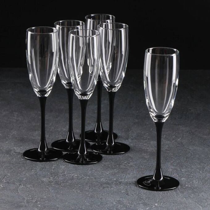 LUMINARC Набор бокалов для шампанского «Домино», 170 мл, 6 шт