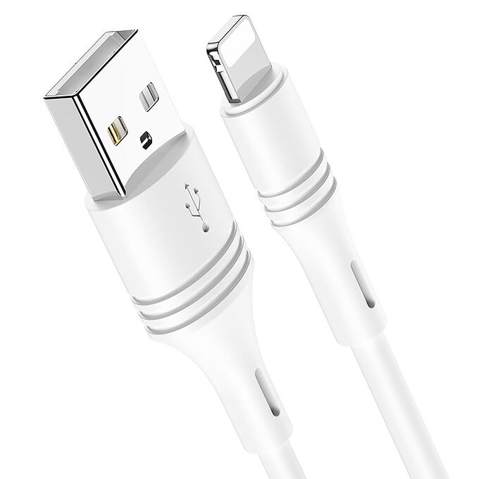 Кабель USB - Apple lightning Borofone BX43 CoolJoy, 100 см (white)
