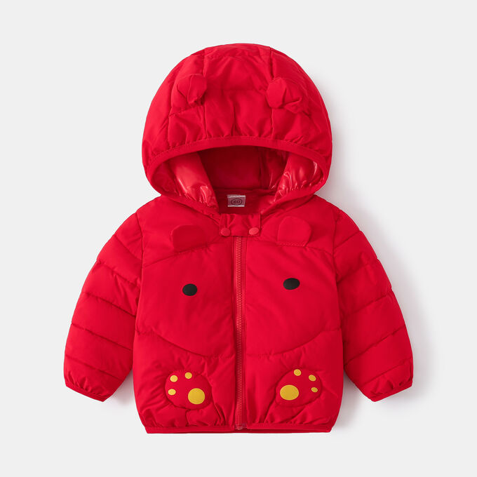 Куртка для мальчика утепленная, цвет: красный