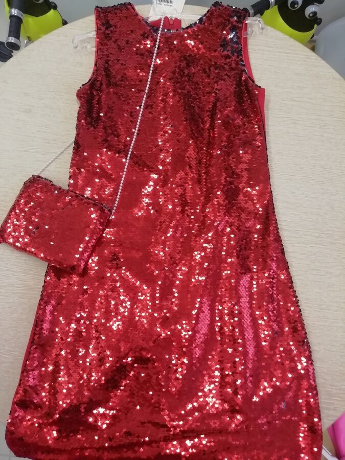 Bell Bimbo Платье (пайетки) (146, красный)