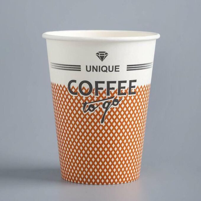 СИМА-ЛЕНД Стакан &quot;Coffe to go&quot; для горячих напитков, 350 мл, диаметр 90 мм