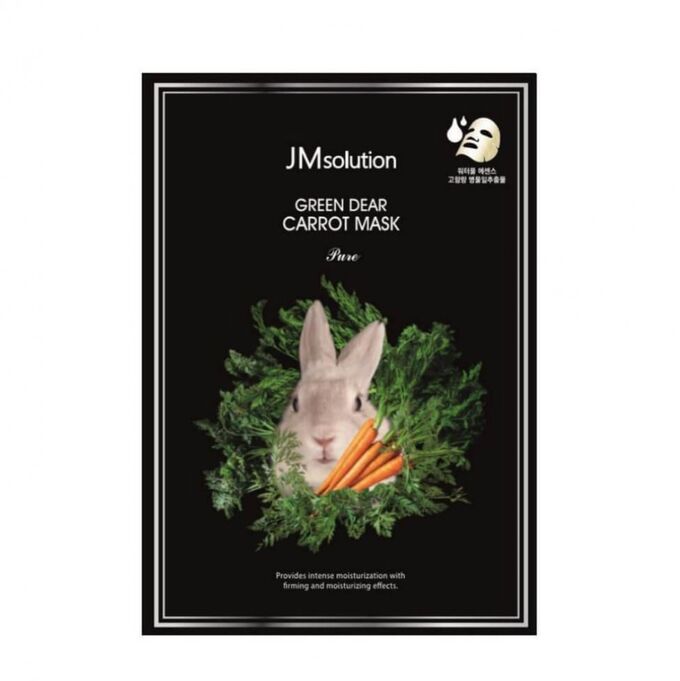 Тканевая маска с экстрактом моркови JMsolution Green Dear Rabbit Carrot Mask Pure