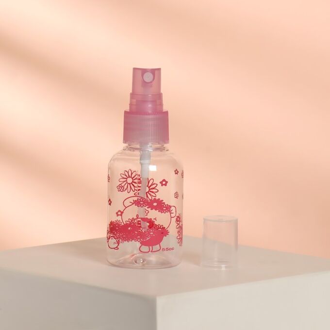 ONLITOP Бутылочка для хранения, с распылителем, 50 мл, цвет розовый
