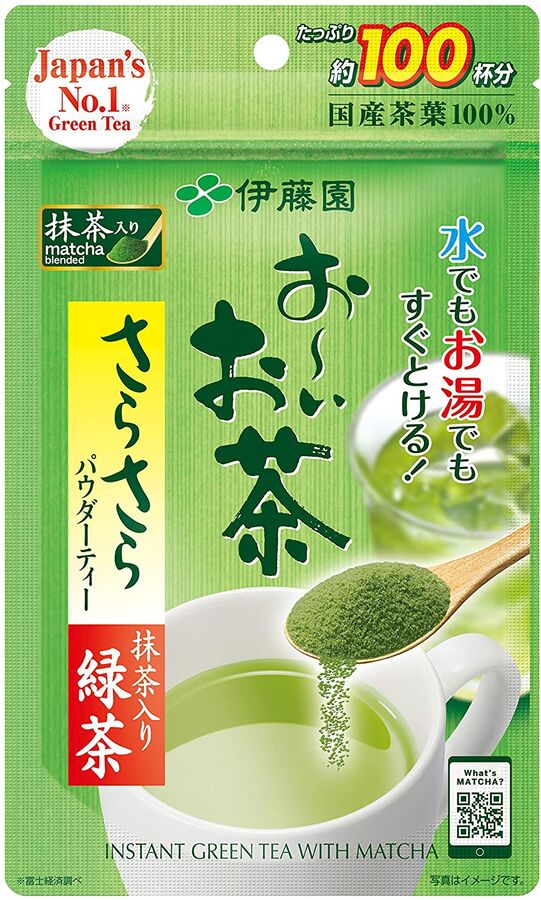 ITOH ITOEN Instant Green Tea With Matcha - пудровый чай маття в большой упаковке