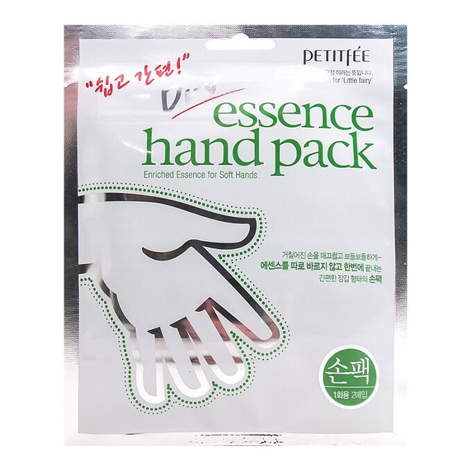 Тканевая маска - перчатки для рук с сухой эссенцией Petitfee Dry Essence Hand Pack, шт
