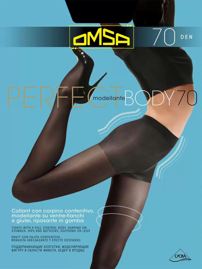 Колготки Perfect Body 70 (Omsa)  поддерживающие колготки, с моделирующими фигуру штанишками