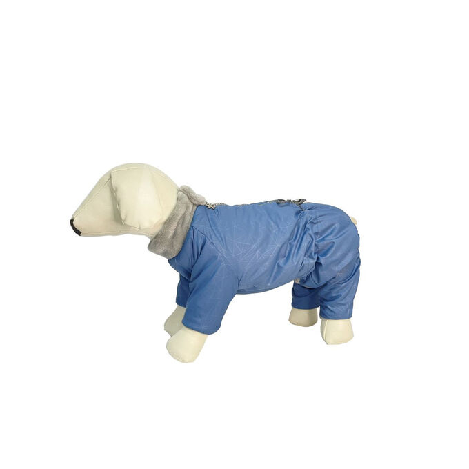Osso fashion Комбинезон демисезонный на меху для собак р. 32 (кобель) голубой