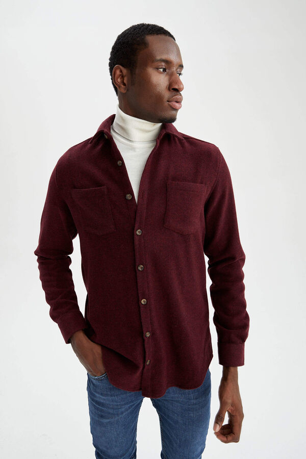 DEFACTO Куртка-рубашка с длинным рукавом Modern Fit с длинными рукавами