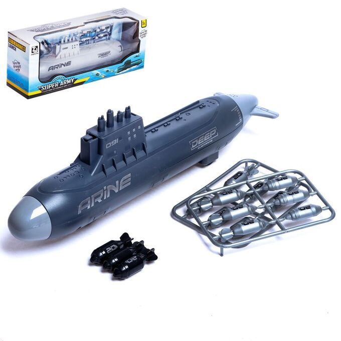 Игровой набор «Подводная лодка», стреляет ракетами, подвижные элементы, МИКС