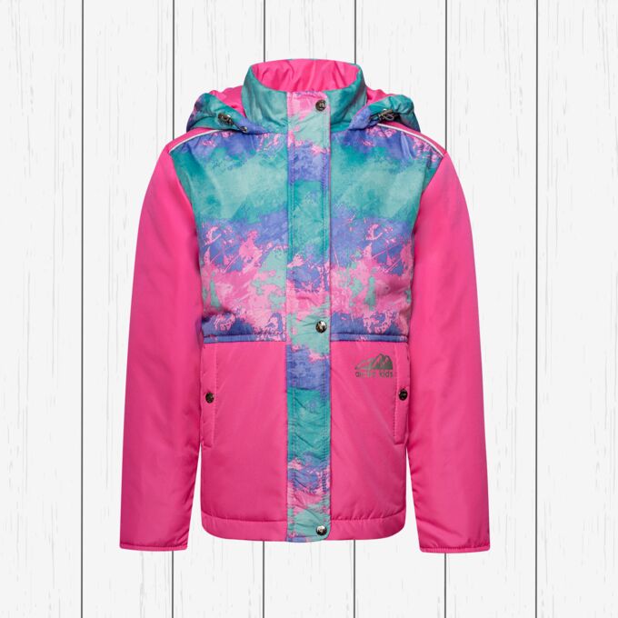 Утёнок Куртка детская утепленная, весна/осень арт.70-002-ярко-розовый 64(122-128)