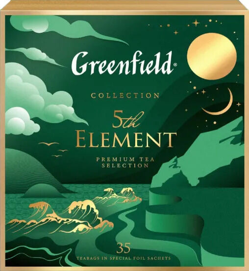 Подарочный набор чая Greenfield 5th ELEMENT, 35 пакетиков