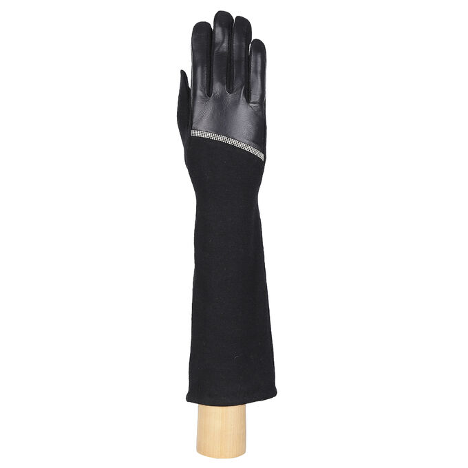 Перчатки, комбинированная кожа, FABRETTI 35.2-1 black