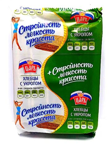 СоюзПищепром СПП Хлебцы с укропом 90гр. пакет 1/20 в КОРРЕКСЕ №32Ф