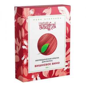 Вишневое вино - аюрведическая краска для волос AASHA HERBALS 100 гр