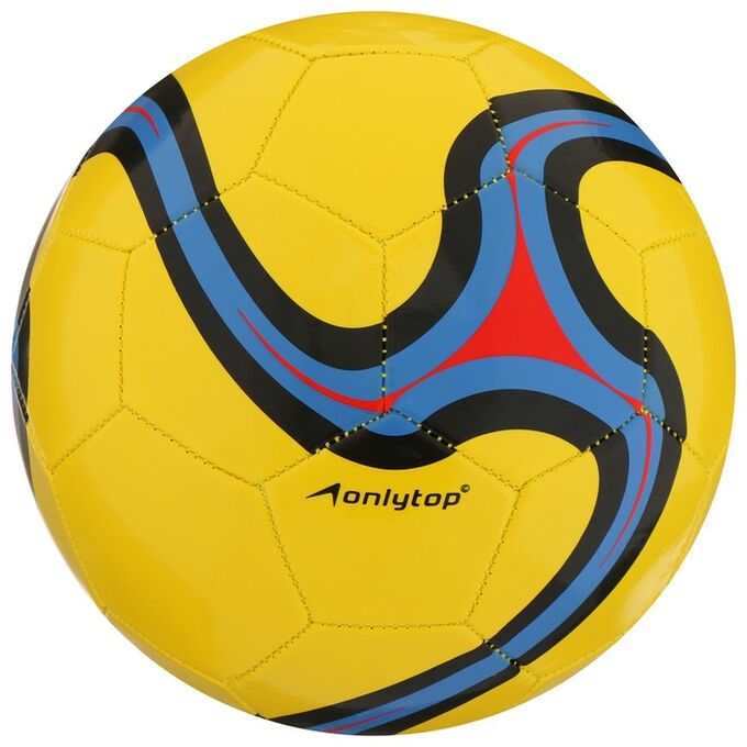 Мяч футбольный ONLITOP, размер 5, 32 панели, PVC, 2 подслоя, машинная сшивка, 260 г, цвета микс