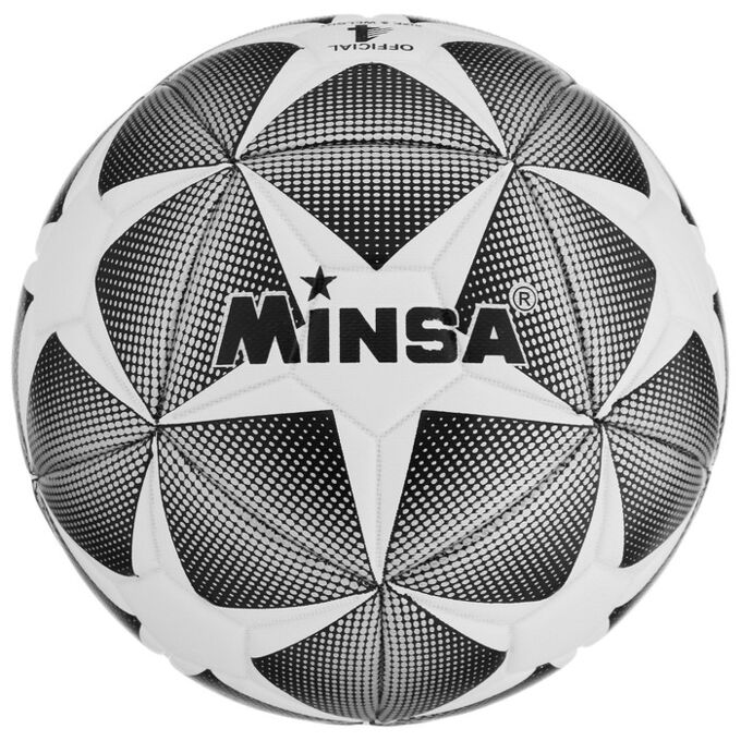 Мяч футбольный MINSA, размер 4, 32 панели, PU, 4 подслоя, машинная сшивка, 400 г
