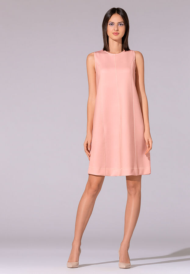 Платье из неопрена, цвет светло-розовый