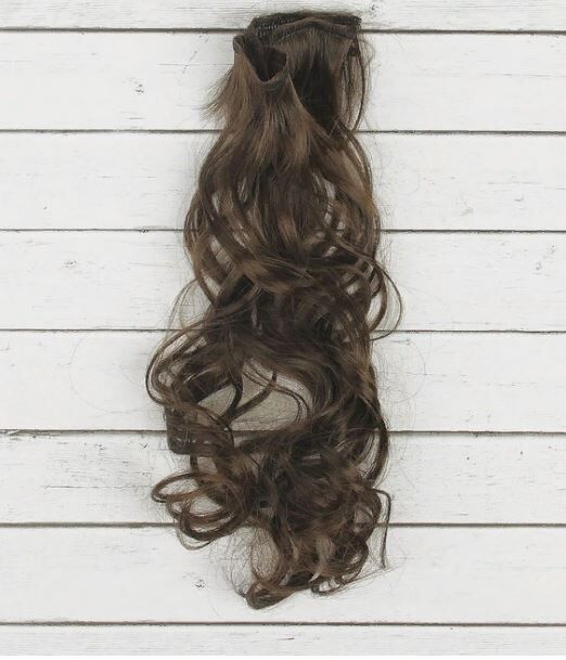 СИМА-ЛЕНД Волосы - тресс для кукол «Кудри» длина волос: 40 см, ширина: 50 см, №8